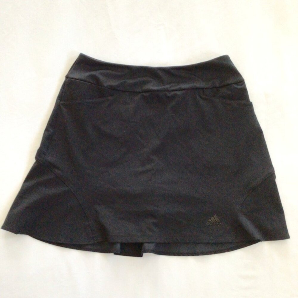 Adidas Ruffle Hem Golf Skirt Black Sz S